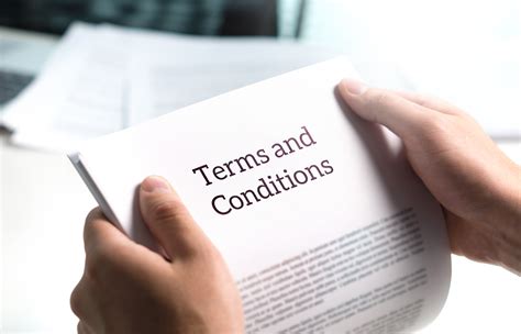 Terms and Conditions .
